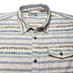 Howler Bros San Gabriel Shirt XL S/S Mescal Jacquard Oyster Cotton
